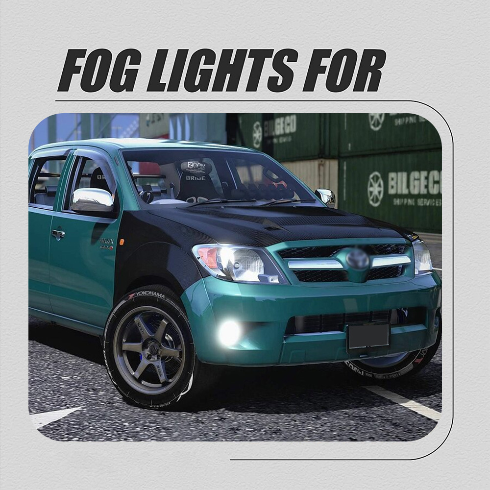 Aplicable a TOYOTA 05 / 06 / 07 Viejo Hercules conjunto de lámpara de niebla frontal pickup Vigo luz diurna luz de barra frontal