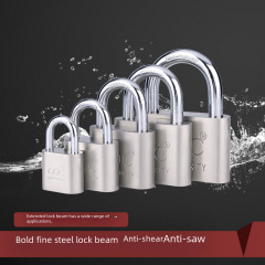 Factory Direct Supply Lock with Large Rounded Leaf Hook Lock, Anti-Theft and Anti-Snapping, Stainless Steel Style, Master Key Small Lock for Dormitory Use