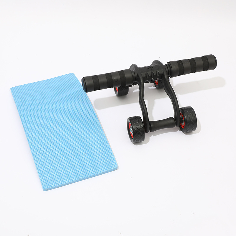 Multifunctional frog abdominal wheel four-wheel abdominal wheel abdominal muscle wheel roller home fitness equipment Sports Fitness Equipment
