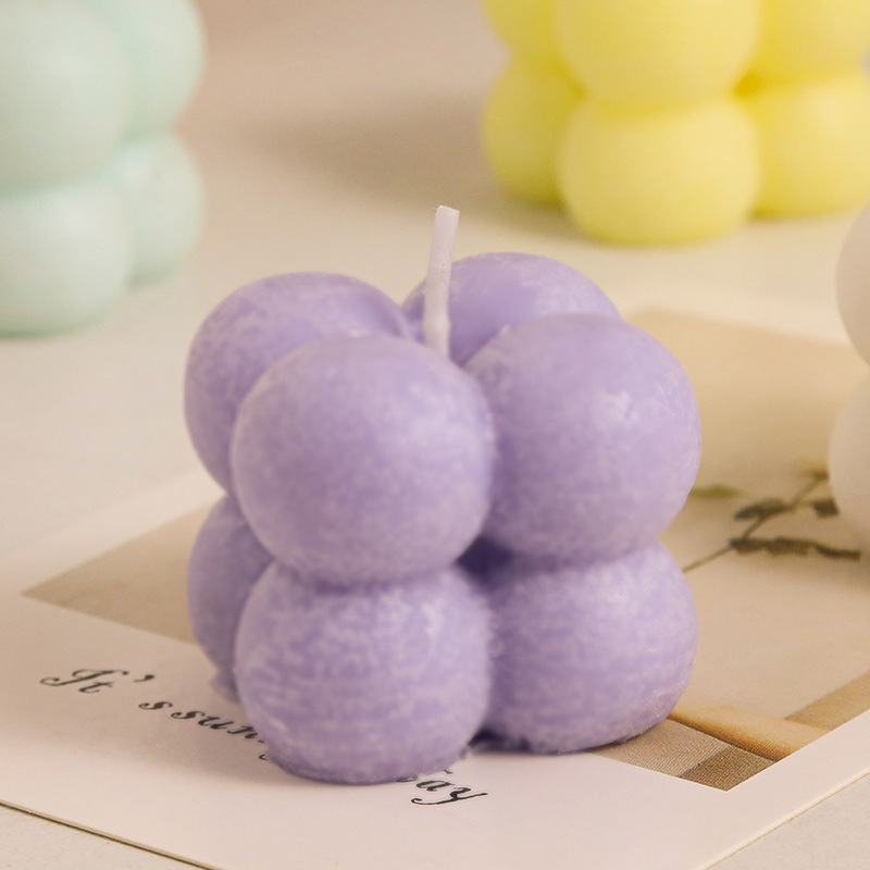 Pequeño cubo aromaterapia vela creativo pequeño artesanal hogar Decoración tiro props pequeño cubo vela