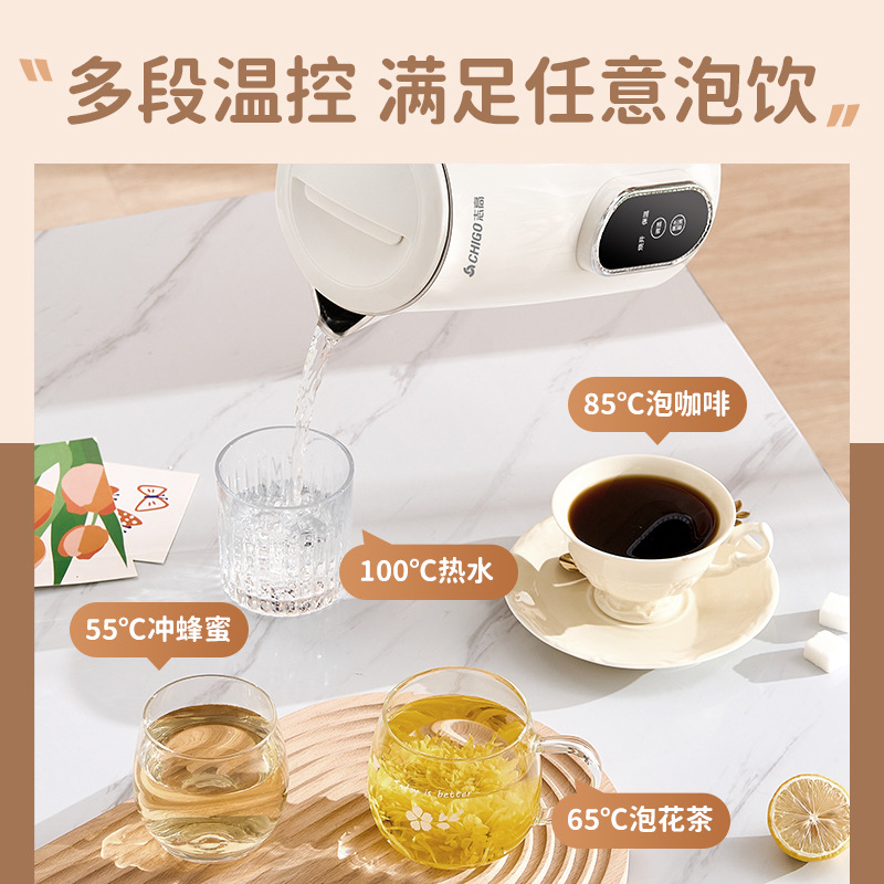 hervidor de agua caliente eléctrico, hervidor de agua caliente doméstico, hervidor de agua hervida especial para hacer té en dormitorios pequeños con temperatura constante inteligente