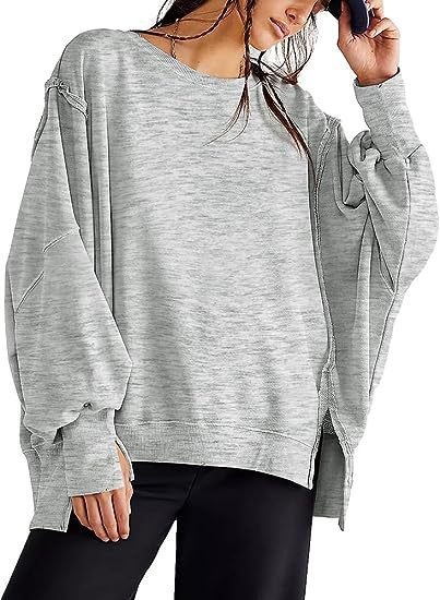 Solid Oversized Sweatshirt