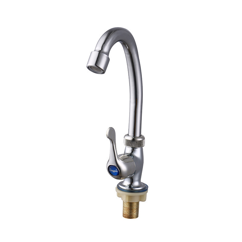Small vertical faucet plastic steel faucet single cold sink rotating plastic faucet vegetable basin Dragon 4 points faucet factory direct sales