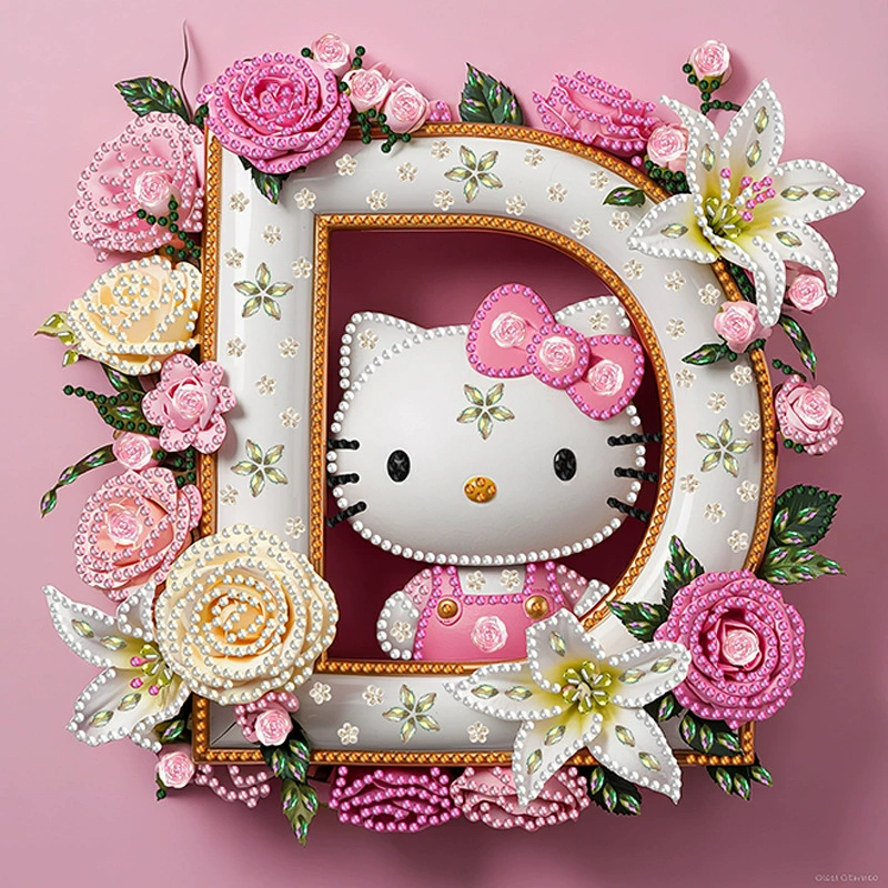 Aliexpress кроссборд KT кошка алмазная мозаика cartoon буква наклейка ручной работы diy гостиная декор картина популярная алмазная