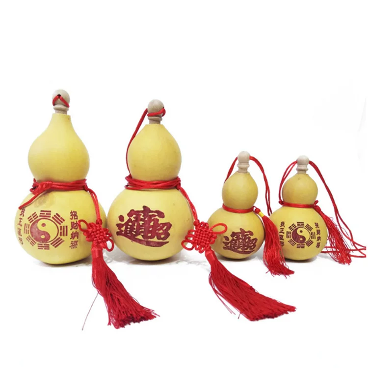 Baoyuan open-mouthed gourds car pendant Chinese knot small gourd home craft decoration ornament