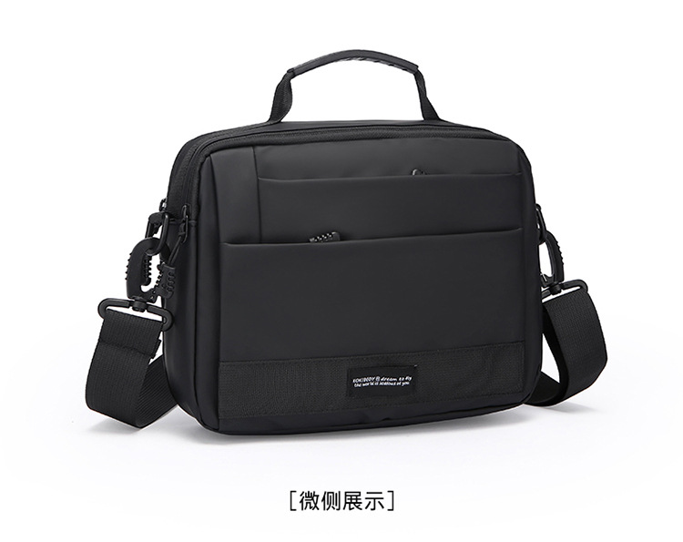 New horizontal multi-functional nylon bag for men, sporty and casual small bag, single-shoulder crossbody handbag, men's cross-border bag undefined