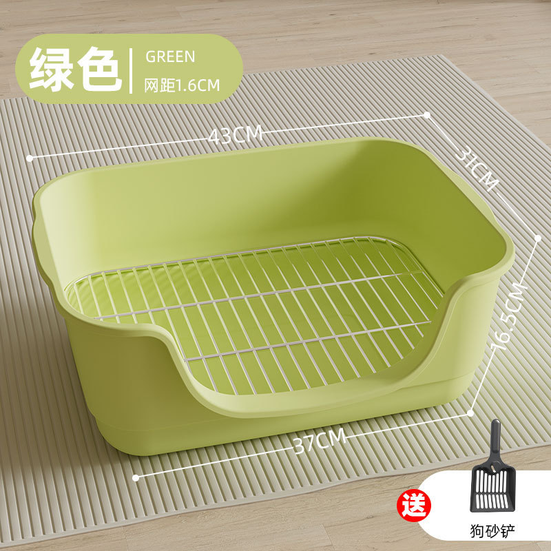 狗厕所浴缸不锈钢狗厕所狗防踩屎狗砂盆便盆宠物用品狗跨境热销|undefined