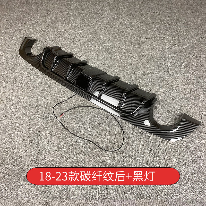 Suitable for British Finidi Q50L14-19 modified rear lip rear spoiler leading navigation light style carbon grain