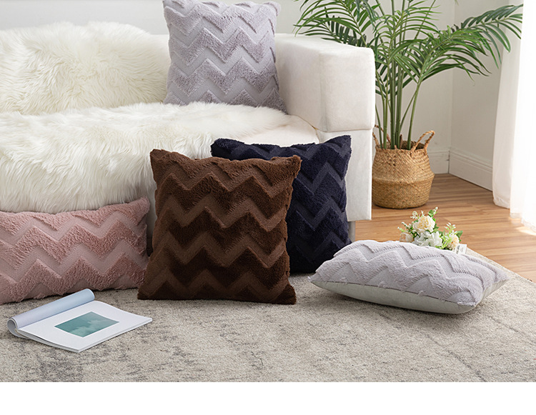 Fashion Waves Chemical Fiber Pillow Cases display picture 2