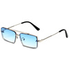 Trend metal square sunglasses, fashionable glasses, 2023 collection, European style