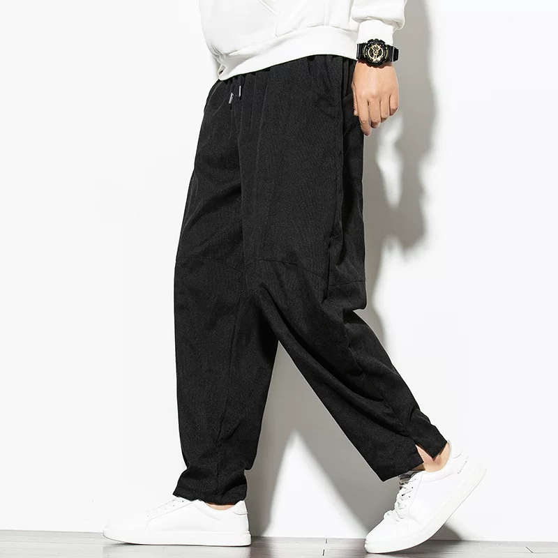 Кирпичная бархатная демисезонная pants для отдыха, китайский стиль, плюс размер