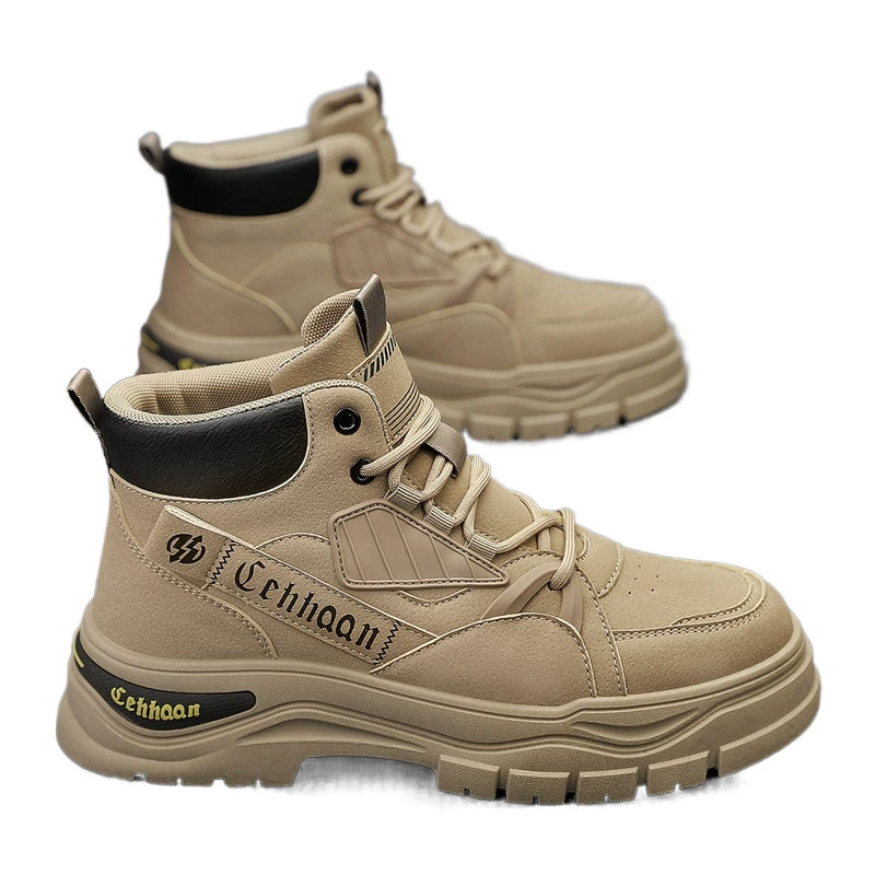 Высокие зимние ботинки Martens, спортивно‑рабочий/альпинистский стиль 2024, массивный протектор