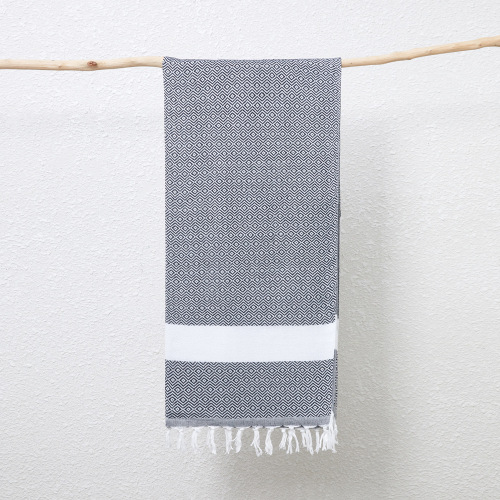 Woven jacquard polyester plain large bath towel wholesale Turkish beach blanket cotton linen blanket towel blanket Turkish blanket