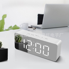 多機能led電子時計シンプルインテリジェント静音夜光デジタル台湾時計ins学生専用鏡面目覚まし時計