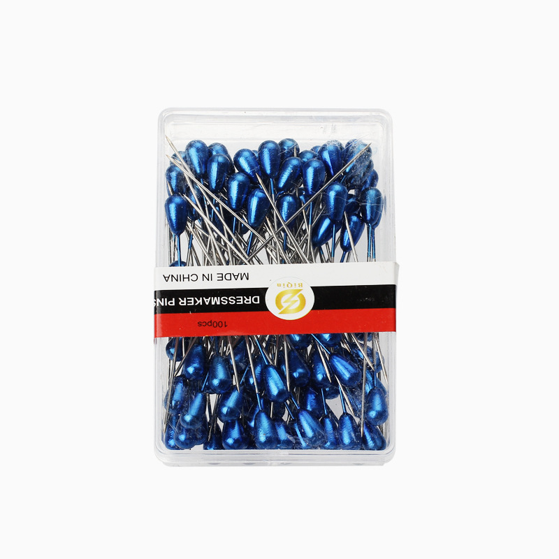 Agujas de perlas de color de posicionamiento DIY herramientas de mosaico de costura de perlas en forma de pera agujas de posicionamiento de bordado cruzado 100 piezas / caja