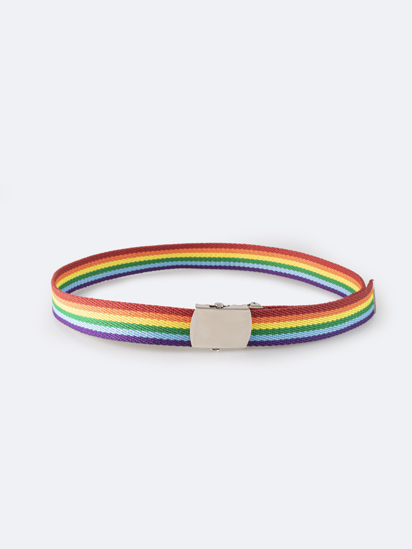 IG-Stil Regenbogen Gurtband Eisen Frau Gewebt Gürtel display picture 5