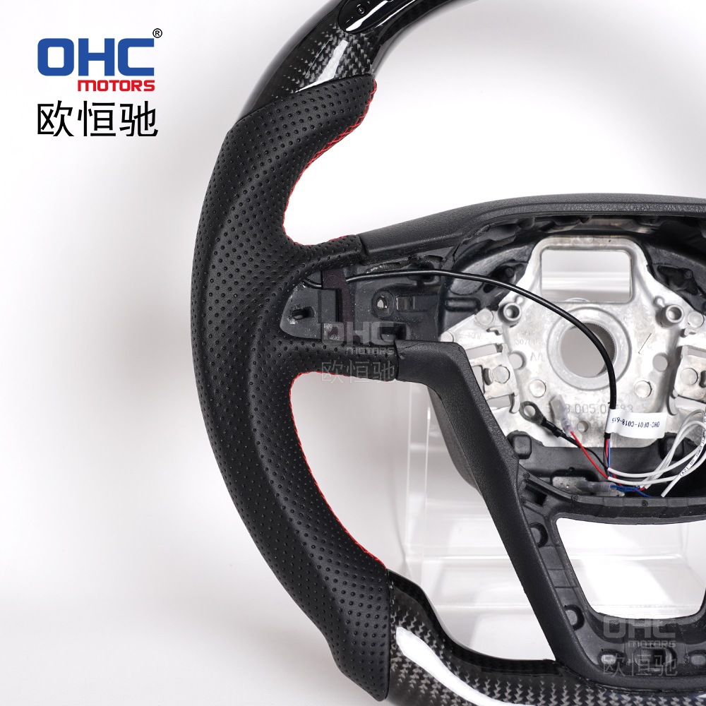 Suitable for Seat Leonmk3 Fr/Cupra Ibiza Carbon Fiber Smart Led Steering Wheel Modification