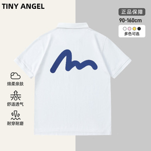 Children's Polo Shirts, Summer Clothes for Boys and Girls, Loose Casual Lapel T-Shirt Tops, Student Class Uniforms, Cross-Border Fashion