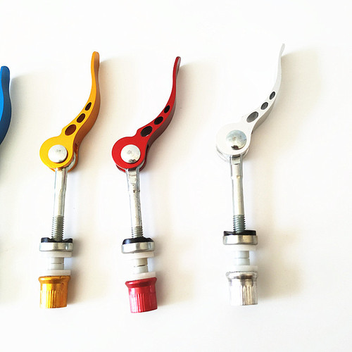 Mountain bike quick release lever adjustment seat tube clamp lock nut saddle quick release bicycle screw spare parts color