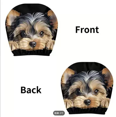 seat cover, Universal seat cover - yorkshire-terrier-double-sided-printing-1-piece