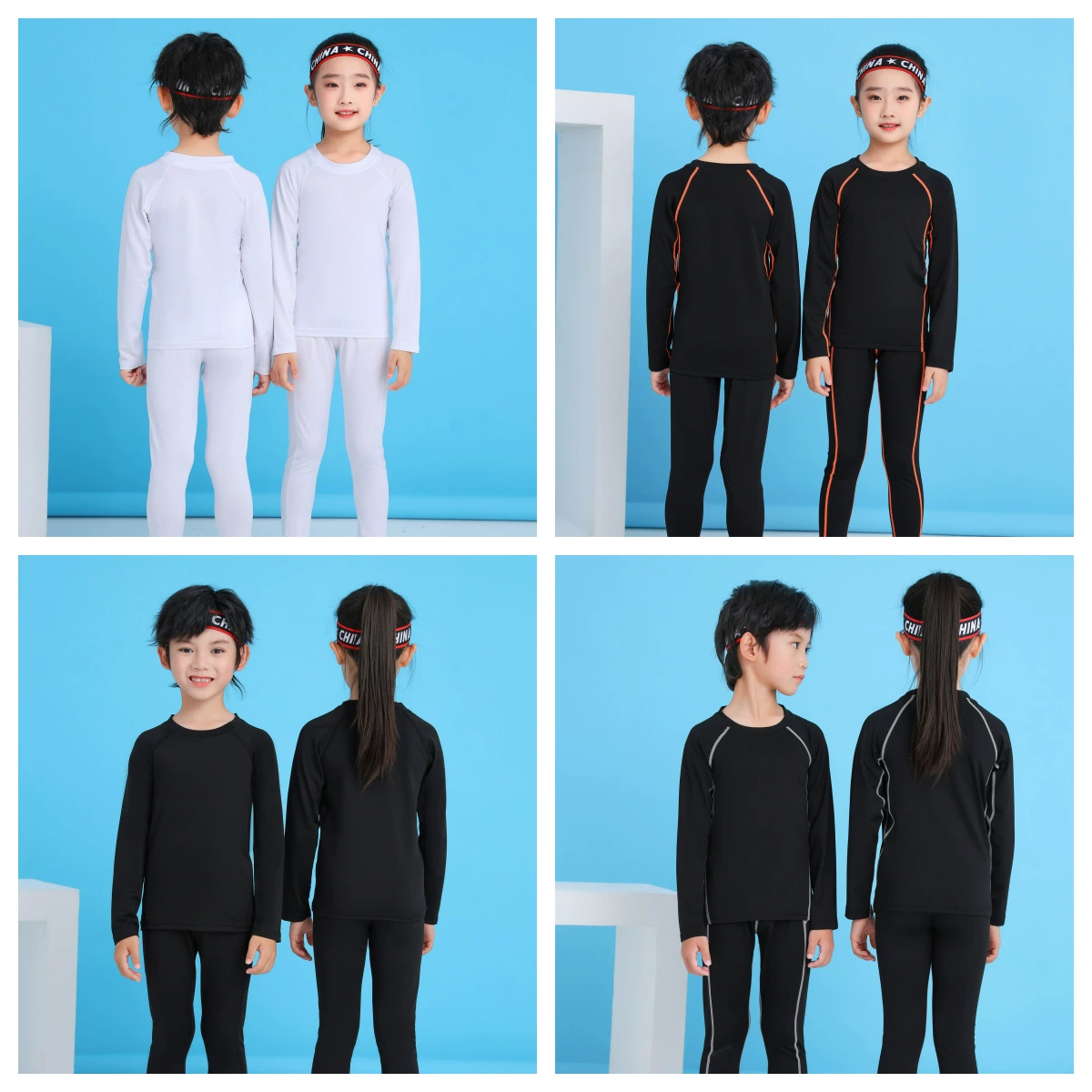 Фабрика прямых продаж Спортивный фитнес с длинными рукавами колготки для детей