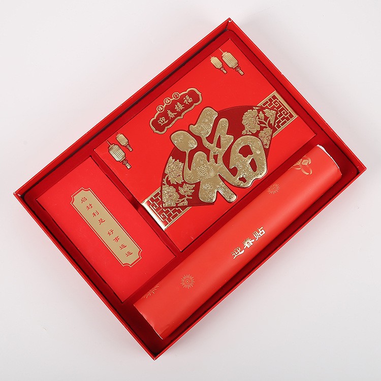 源头工厂专业定制pvc植绒吸塑大红色对联吸塑内托ps pet 包装盒