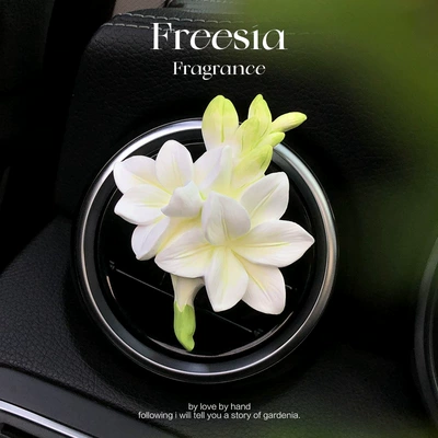 High-End Aroma Diffuser Stone for – Car Perfume Aromatherapy - green-freesia