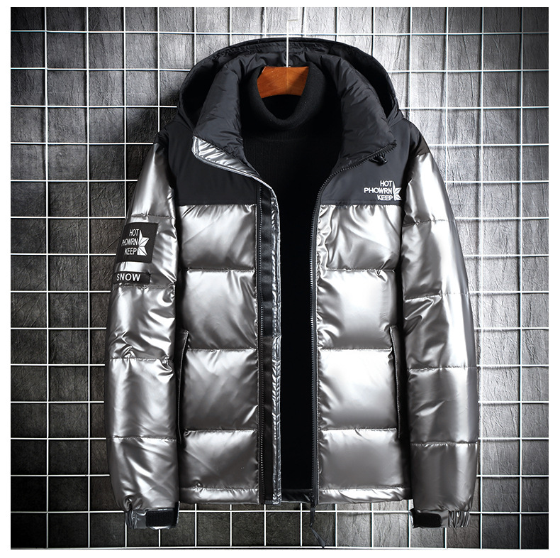 Piumino uomo invernale alla moda con cappuccio versatile_voghion.com