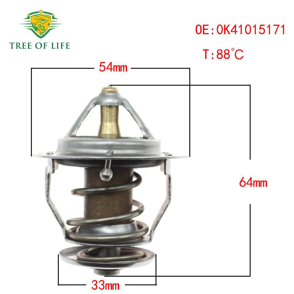 0K41015171 es adecuado para el termostato de refrigerante del motor Kia 88 °C