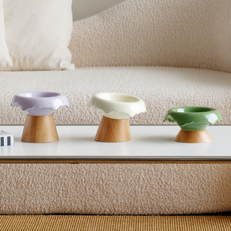 De alto aspecto de cerámica lindo aperitivo yogur de frutas desayuno postre tazón helado ensalada tazón pasillo joyería almacenamiento tazón