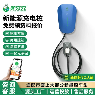 Luzhongzhong New Energy Electric Vehicle 7Kw Home Charging Station Commercial Scan-Code and Card-Payment Charging Station Universal