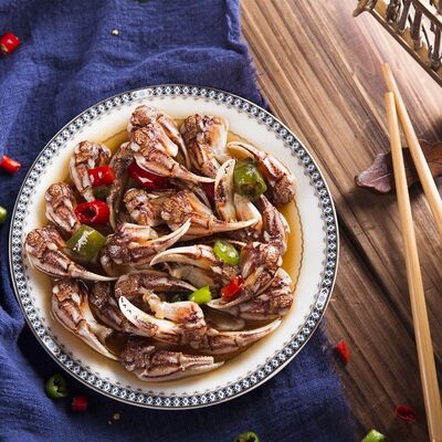 620g麻辣花蟹钳 即食野生醉蟹钳 醉蟹脚 宁波特产 香辣蟹 腌蟹