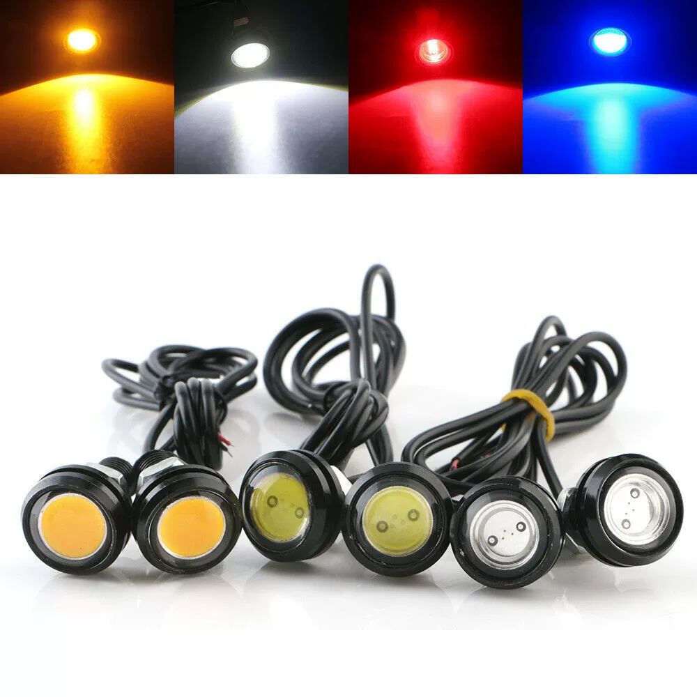 Автомобильные Светодиодные Мощные дневные ходовые огни хулиганы фонарь заднего хода 23 мм объектив Eagle Eye Light Яркий водонепроницаемый 3 Вт