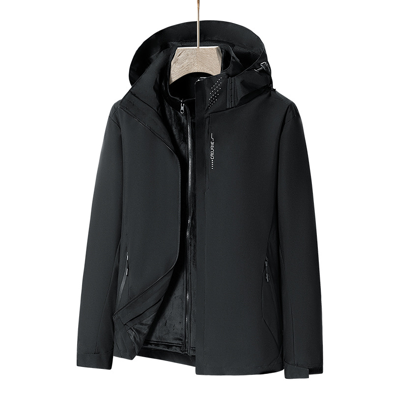 Abbigliamento Uomo Giacche e Giubbotti Uomo Primavera e Autunno Nuovi Sport All'Aria Aperta Casual Giacca A Vento Invernale Tre in Uno Giacche Per Uomo_voghion.com
