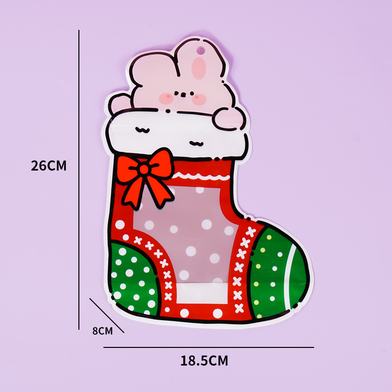 2026 nuevas bolsas de regalo de calcetines de Navidad embalaje de dulces autosuficientes bolsas de regalos de vacaciones creativas bolsas de aperitivos