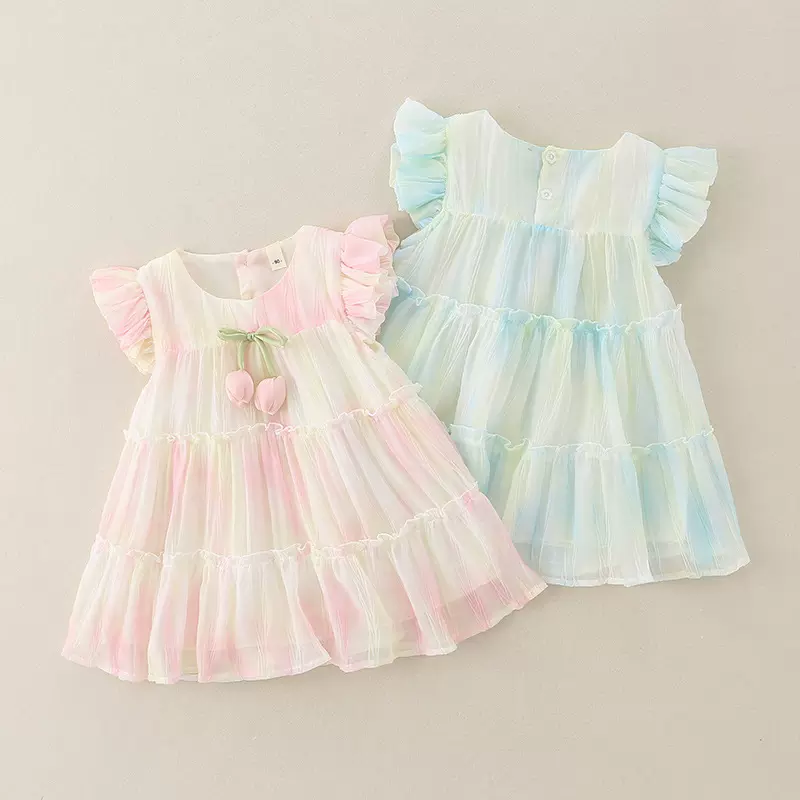 2025夏季新款韩版女童公主裙可爱款女宝宝洋气连衣裙小童衣服裙子