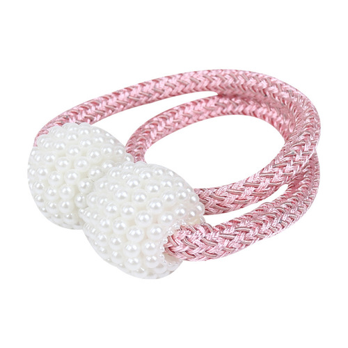 Curtain straps, no punching, magnetic curtain straps, creative rope decoration, live buckle loop hooks, magnet curtain buckles