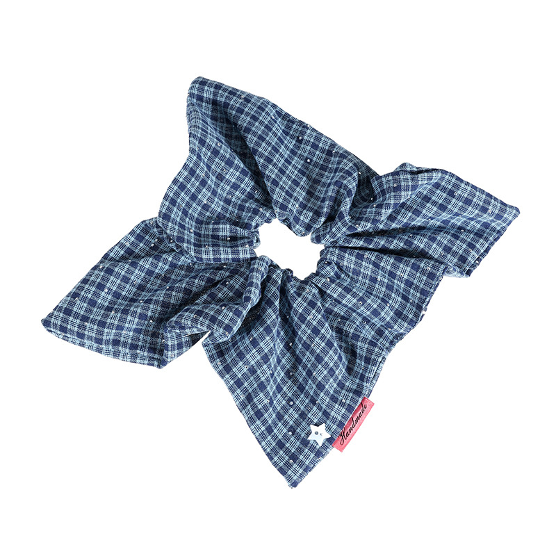 Nuevo punto ondulado anillo de pelo de intestino grueso arco cuadrado anillo de pelo de alta sensibilidad adornamiento de pelo dulce toalla cuadrada cuerda de cabeza cuerda de cabello boutique