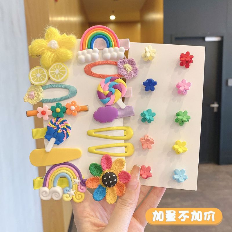 夏季儿童毛绒发卡侧边夹小香风头饰女童不伤发高级感可爱发夹|undefined
