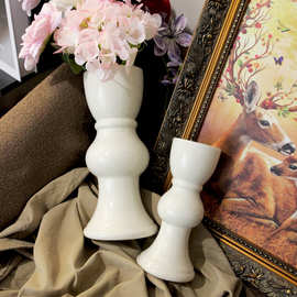 法式陶瓷花瓶客厅玄关插花装饰品软装摆件高级感轻奢花器批发直销