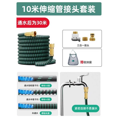 High pressure car wash water gun | nozzle - 3x-automatic-retractexpandable-hose-after-water-injection-30m