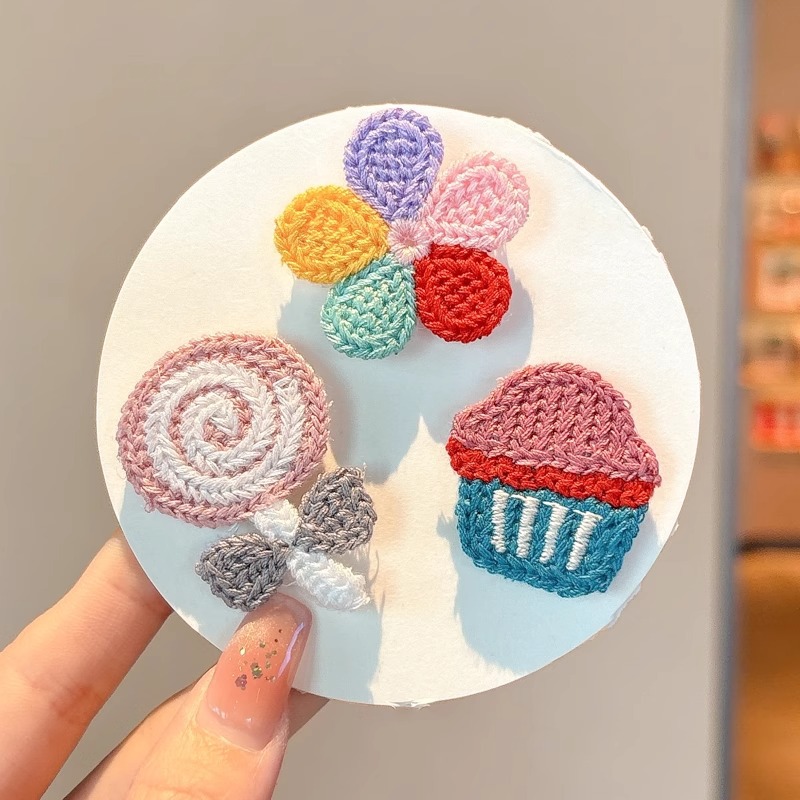 Lindo flequillo en la frente, artefacto de acabado de cabello roto para niños, bebé femenino, horquilla de cabello, tocado de velcro para bebé