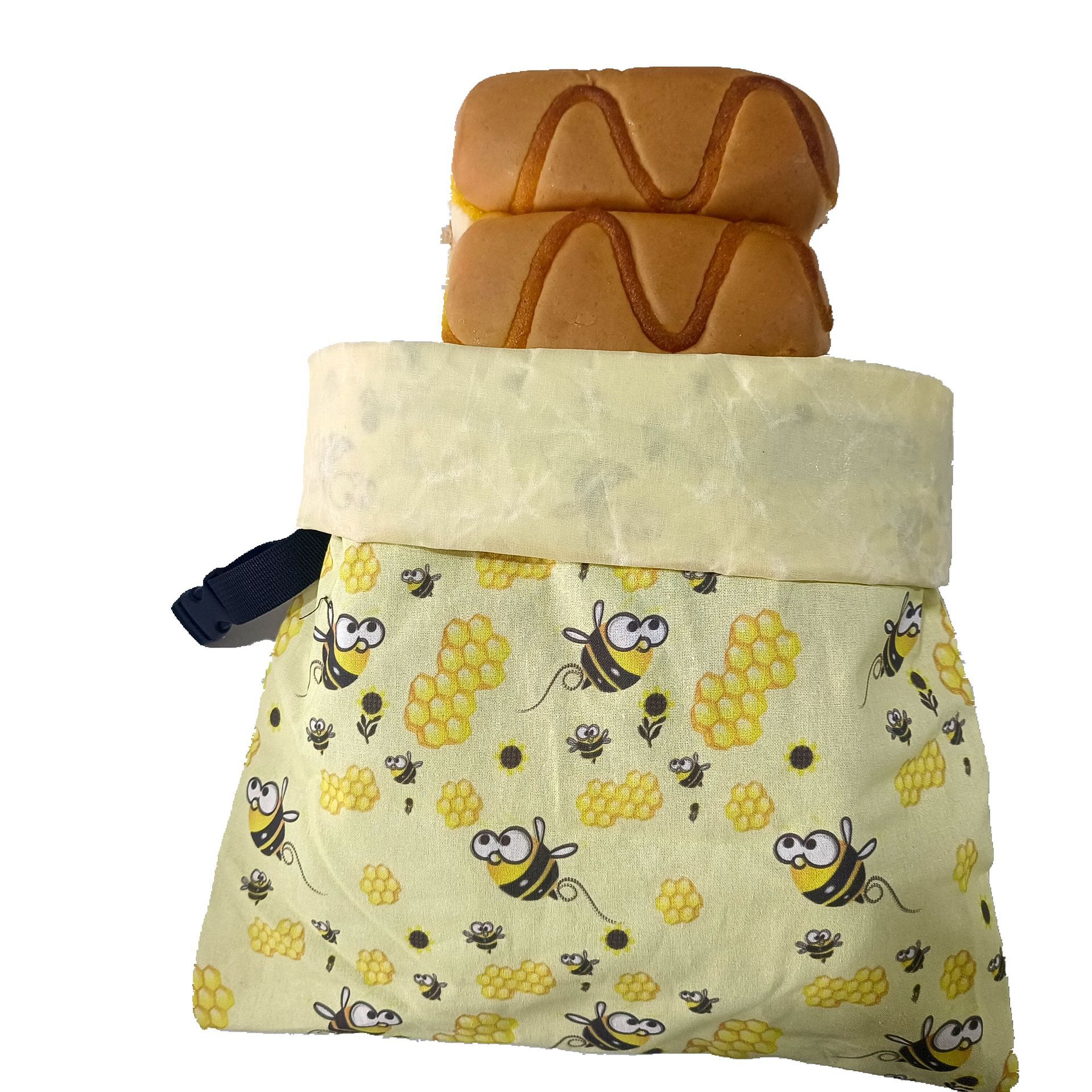 면 더블 레이어 빵 가방 30*39CM;