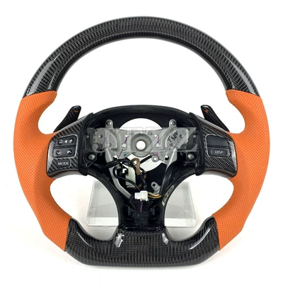 Suitable for Lexus IS CT NX ES GS carbon fiber steering wheel modified sports car steering wheel (Steering wheel) - style-1