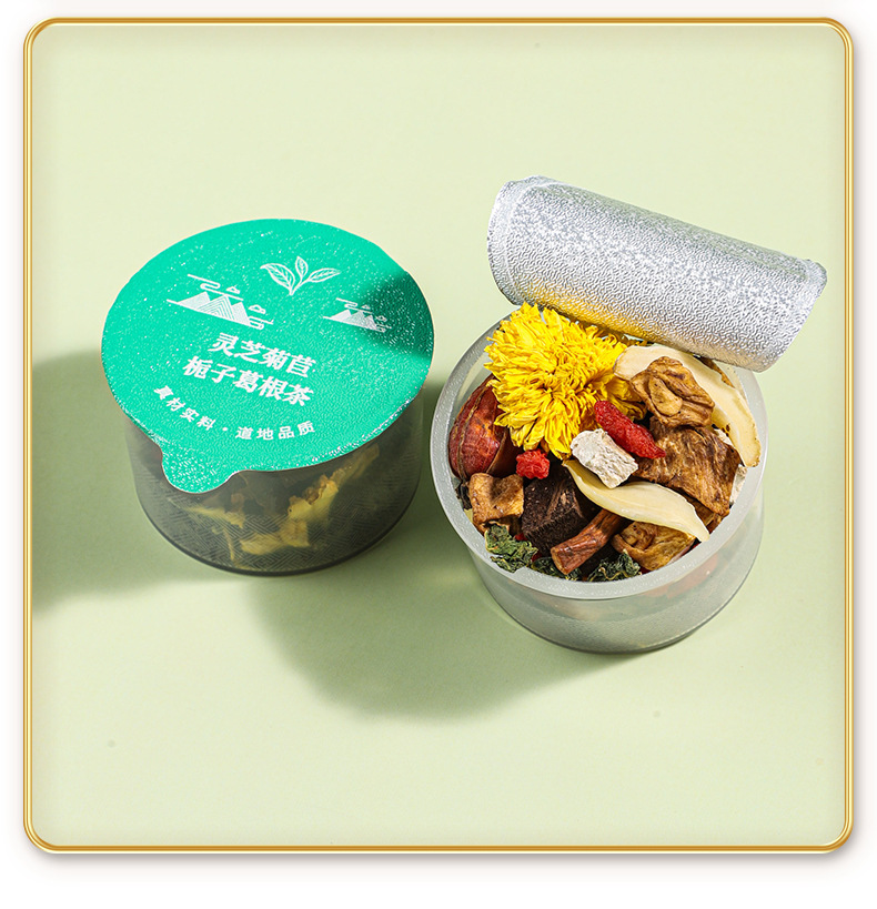 Ginseng Goji Longan Red Date Tea Bags 30 Styles Herbal Fruit Tea Bulk Mini Jars Wellness Flower Tea in use