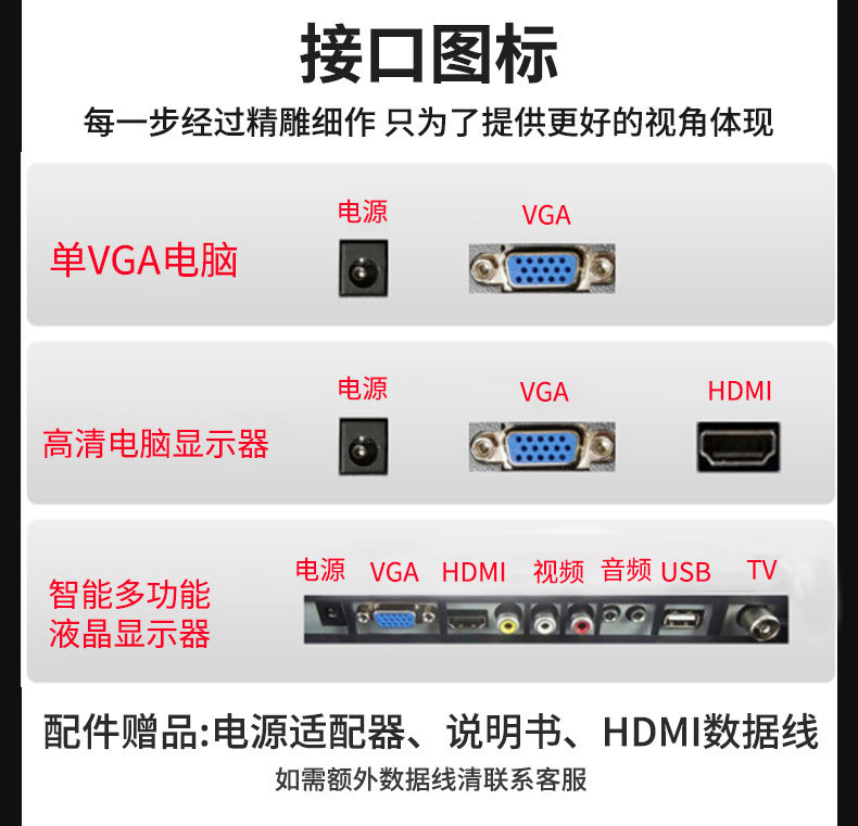 批发22-32英寸2K4K游戏电脑显示器液晶显示屏165HZ电竞监控屏幕详情24