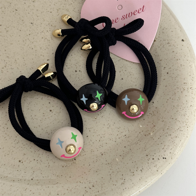 Buntes Clown Haarband Für Damen Für Hohen Pferdeschwanz Elastisch_voghion.com