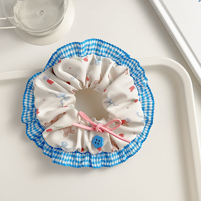 Correa coreana arco de mariposa intestino 2025 cabello anillo de cabello de cabello de cola de cabello de la niña decoración de invierno invierno decoración de invierno