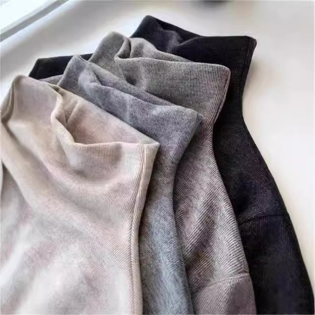 Cashmere 280g Thickened Warm Semi-high Neck Base Shirt Autumn and Winter New Slim Fit Solid Color All-match Long Sleeve Top