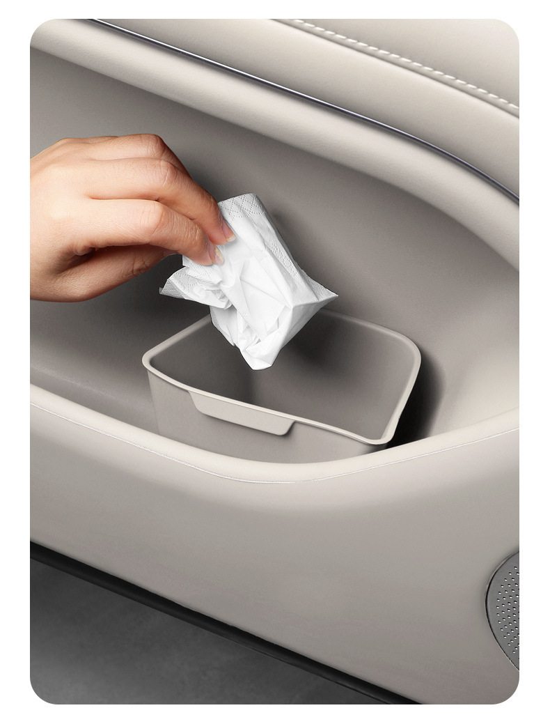 Universal Car Door Trash Can, Dedicated Storage Slot under the Car Door, Convenient Storage Silicone Trash Can